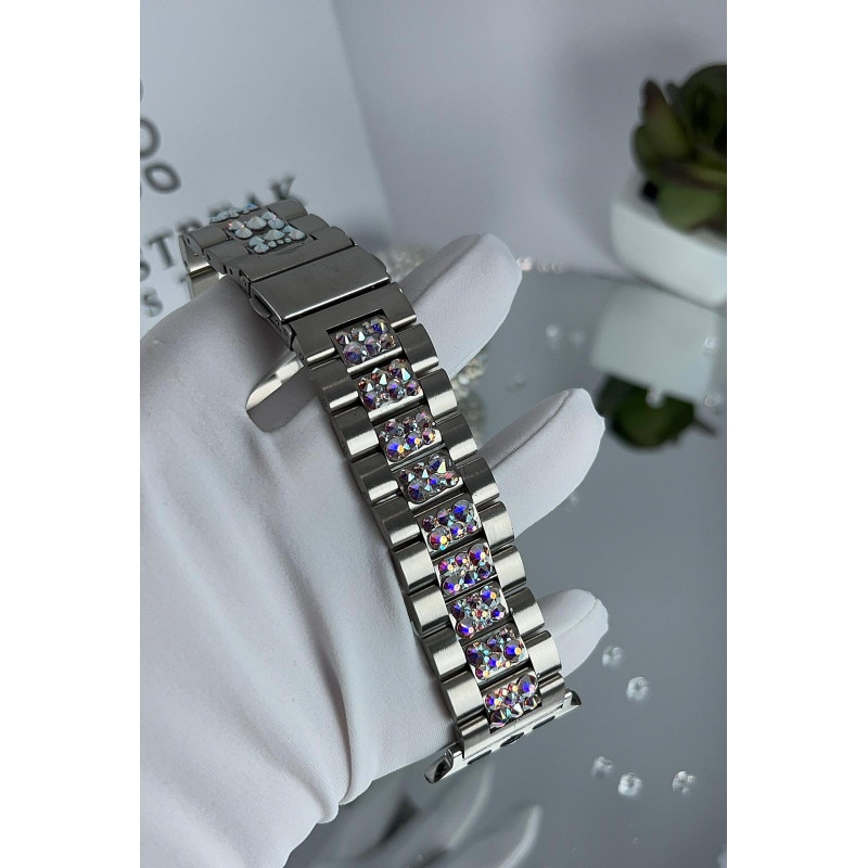 Bracelet Homme Appel-Watch avec incrustation de cristaux Crystals AB